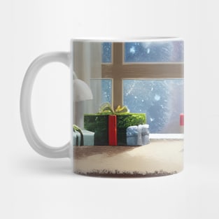 Vintage Christmas Trees For Celebration of Merry Xmas Partying at Home Introverts Mug